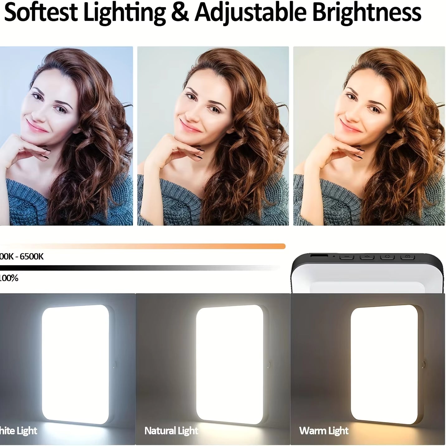 Rechargeable Magnetic LED Selfie Light 120 LEDs Aussiez Goods Hub
