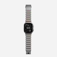 NOMAD Stratos Band – Ultra Orange (FKM + Titanium Hardware, Silver Finish)