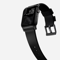 NOMAD Modern Band – Premium Black Leather Strap for Apple Watch