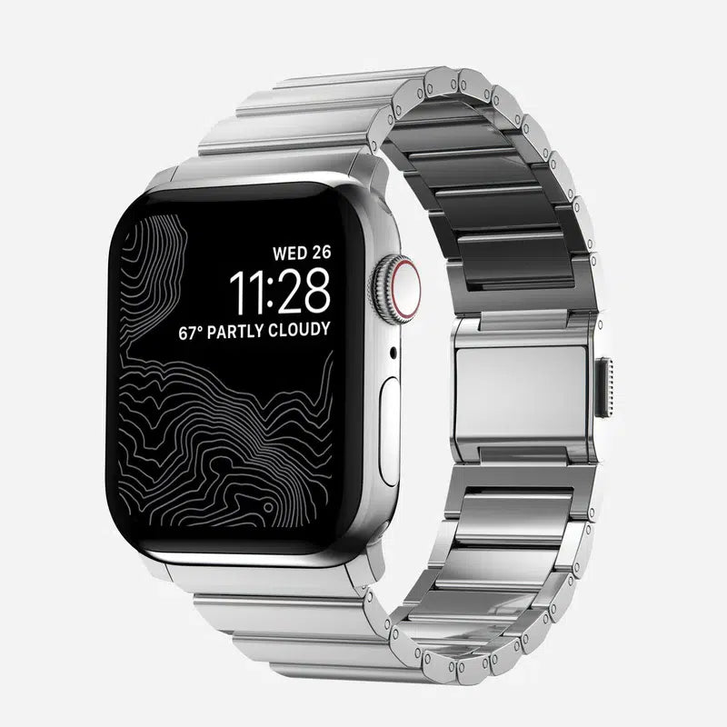 NOMAD Steel Band for Apple Watch Ultra / 46 mm – Silver