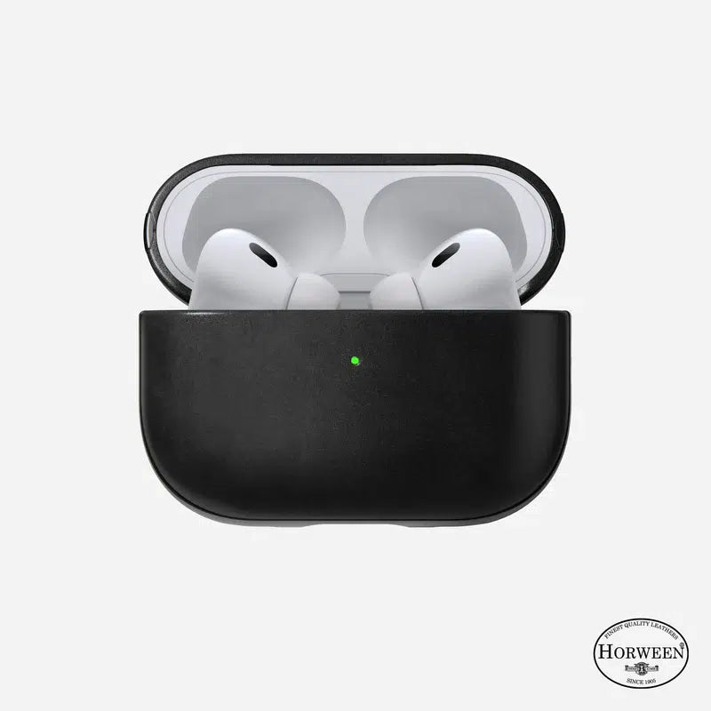 NOMAD Modern Leather Case for AirPods – Black (Horween® Leather)