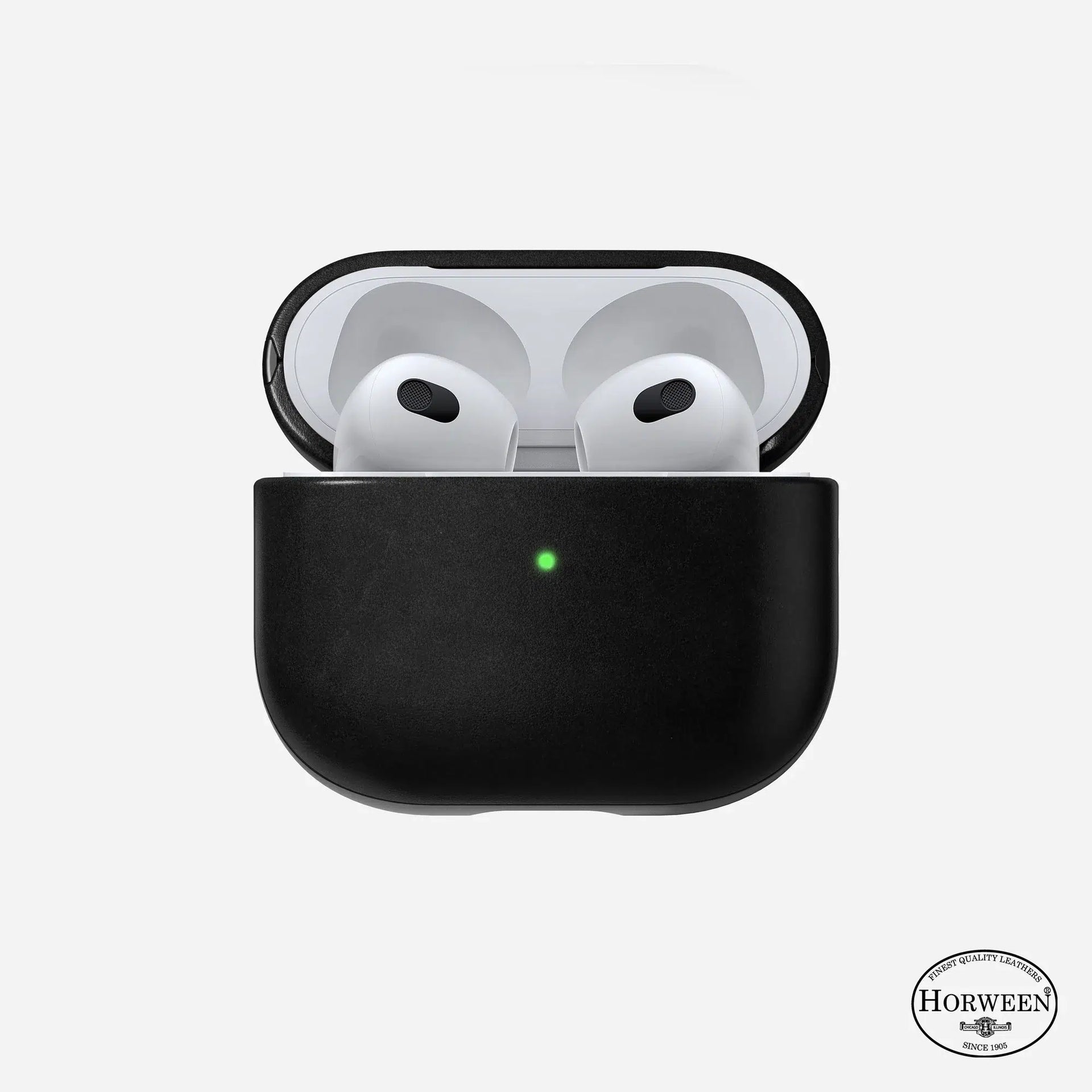 NOMAD Modern Leather Case for AirPods (3rd Gen) – Black Horween Leather