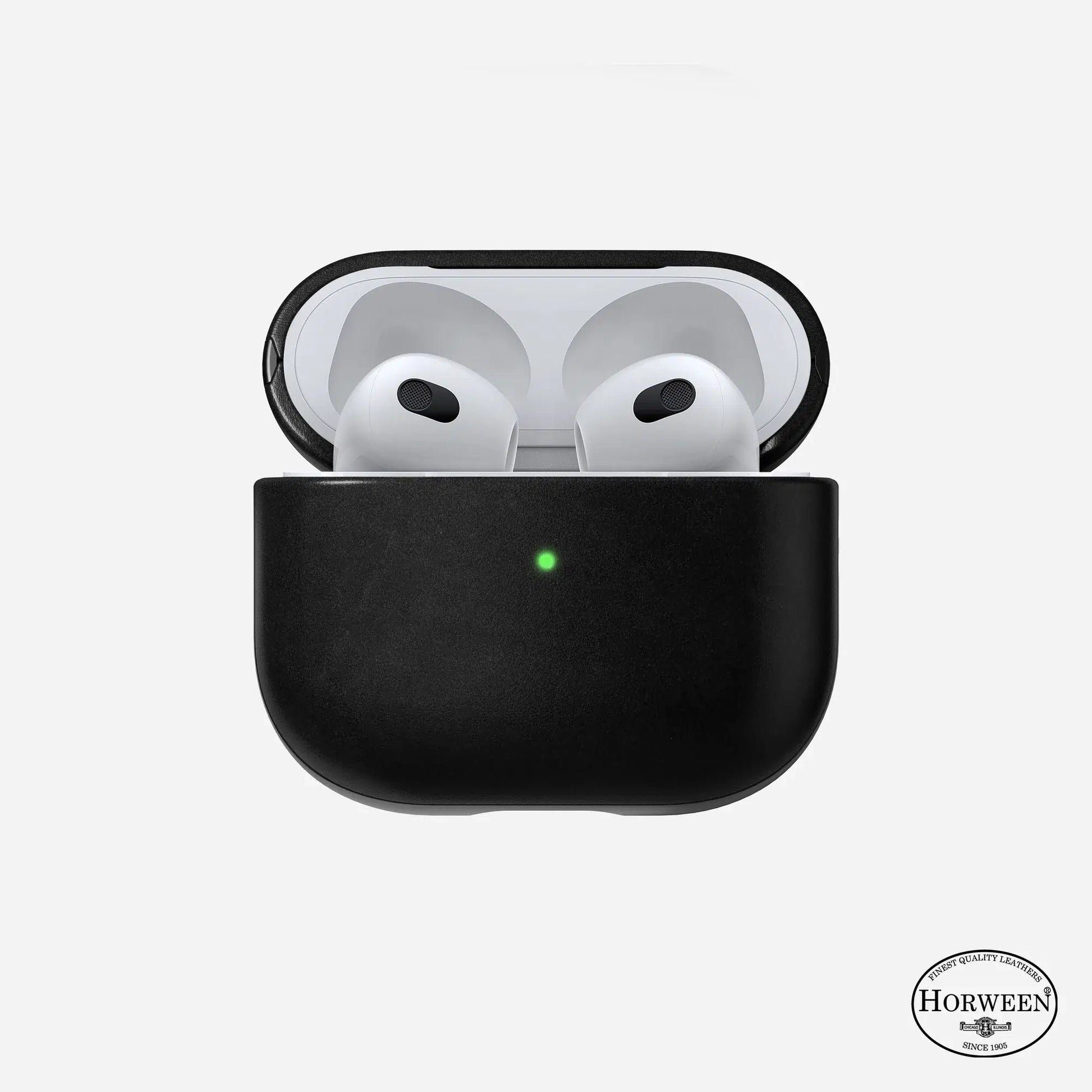 NOMAD Modern Leather Case for AirPods (3rd Gen) – Black Horween Leather