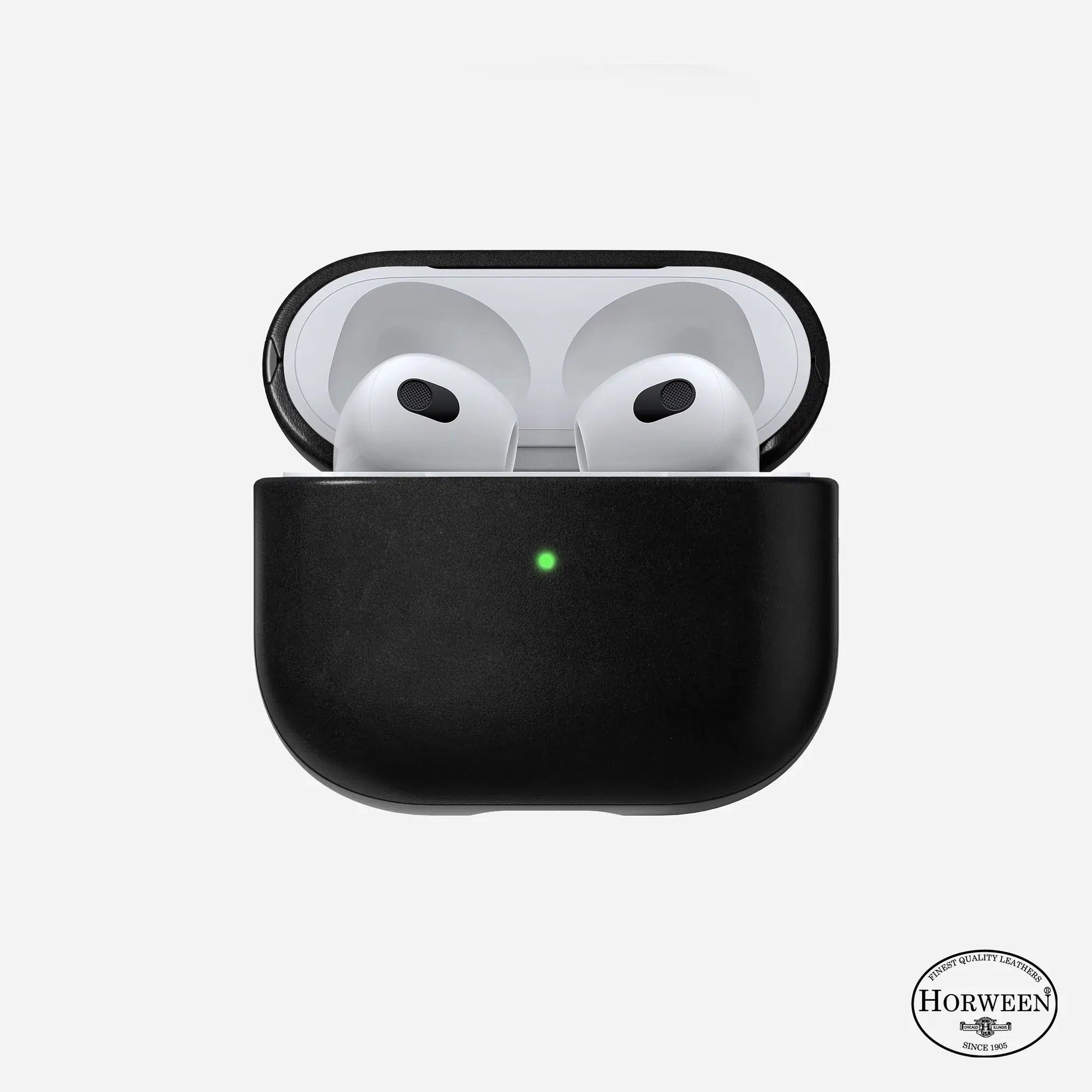 NOMAD Modern Leather Case for AirPods (3rd Gen) – Black Horween Leather
