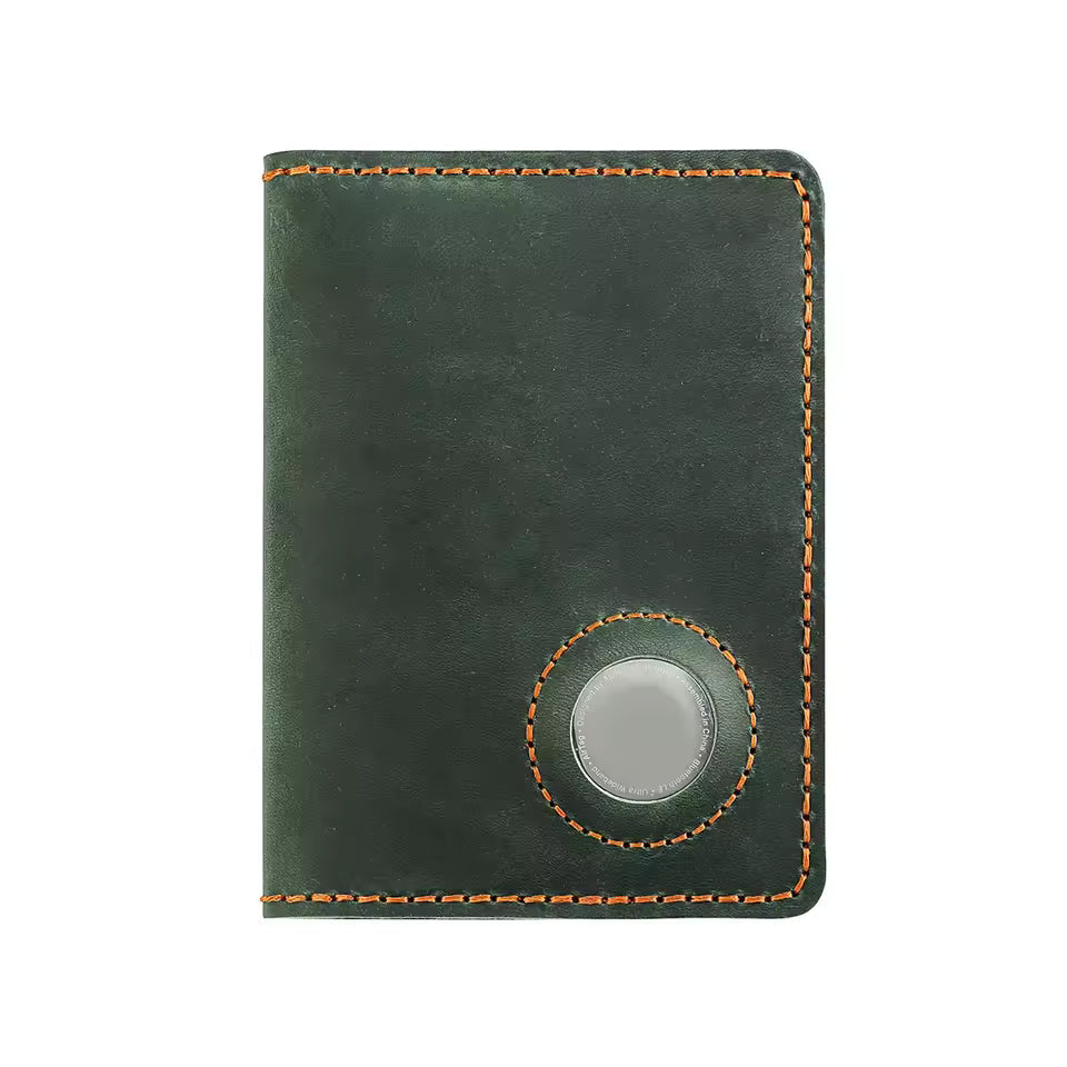 Airtag Passport Holder Wallet – Full Grain Leather RFID Travel Case Aussiez Goods Hub
