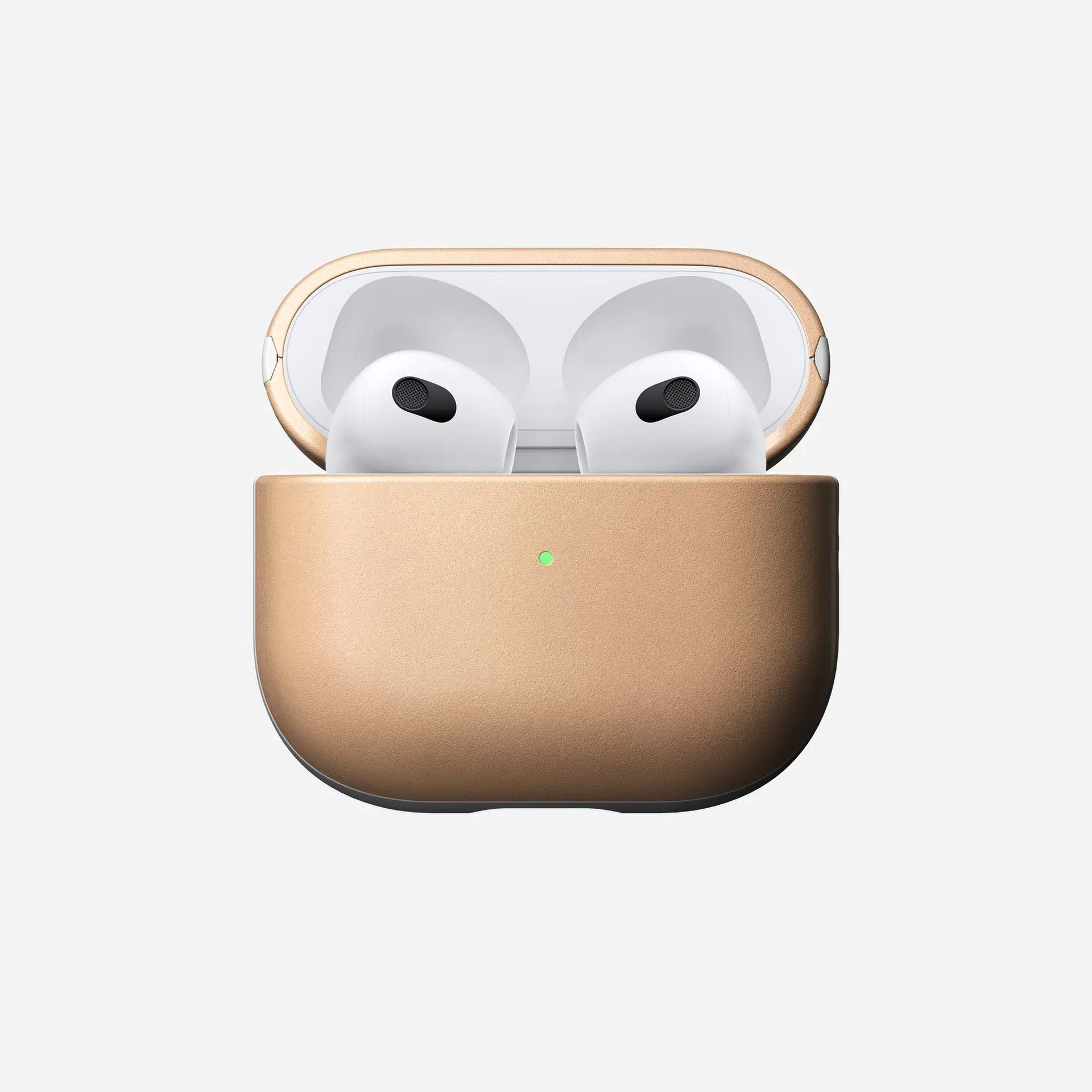 NOMAD Modern Leather Case for AirPods (3rd Gen) – Natural Horween Leather