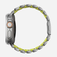 NOMAD Stratos Band – Volt (FKM + Titanium Hardware, Silver Finish)