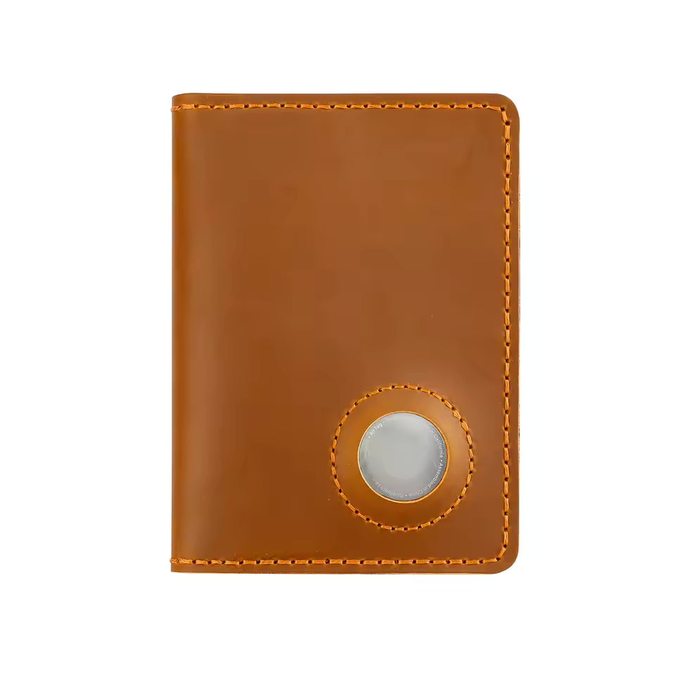 Airtag Passport Holder Wallet – Full Grain Leather RFID Travel Case Aussiez Goods Hub