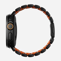 NOMAD Stratos Band – Ultra Orange (FKM + Titanium Hardware, Black Finish)
