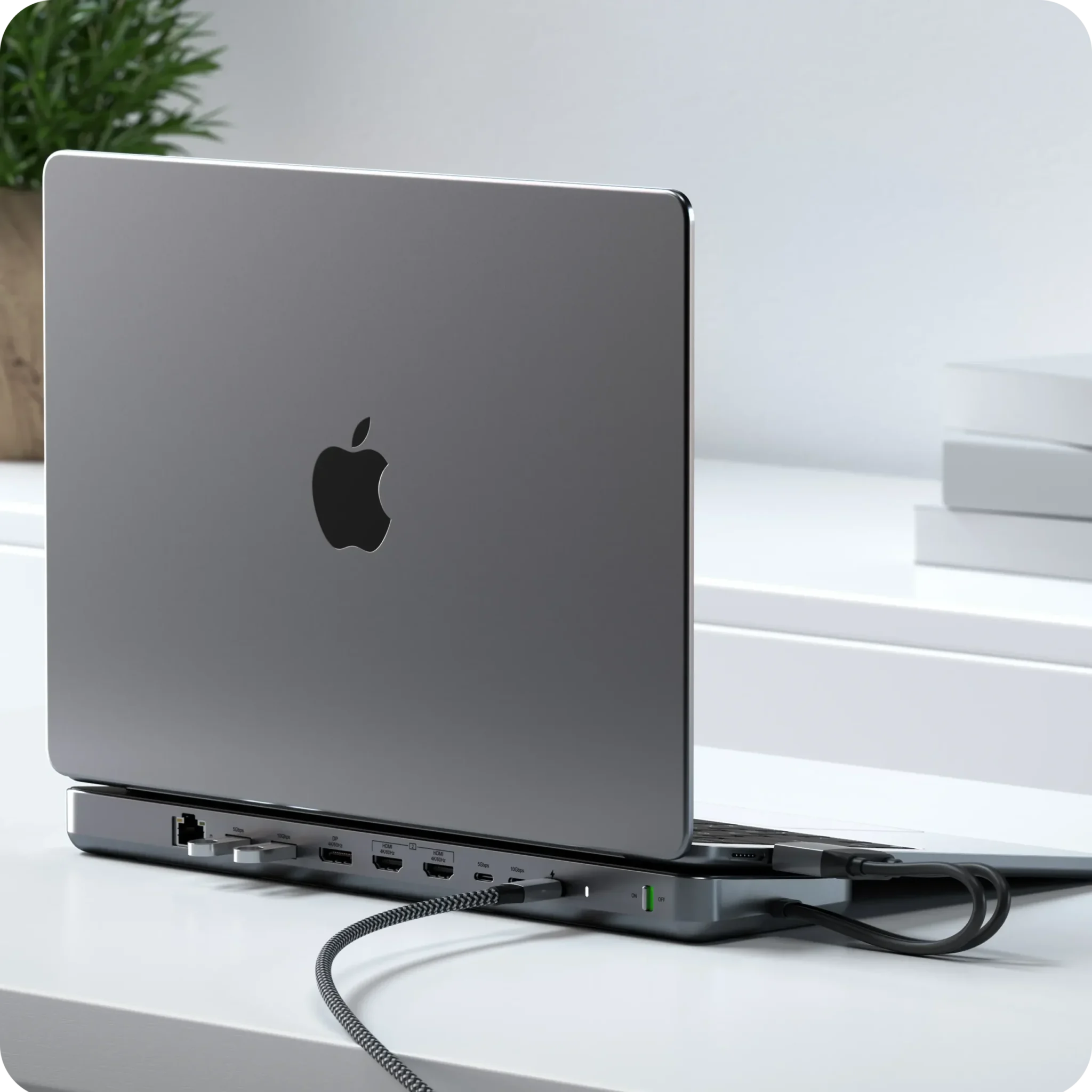 Dual Dock Stand - Docking Station with NVMe SSD Enclosure