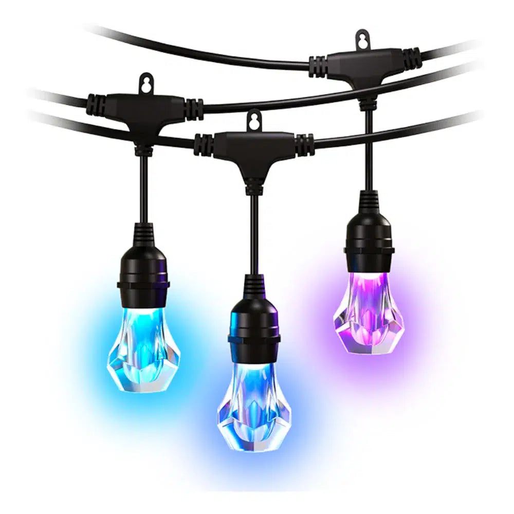 Nanoleaf Essentials Smart Multicolour Outdoor String Lights Smarter Kit (Matter compatible) - 15 m