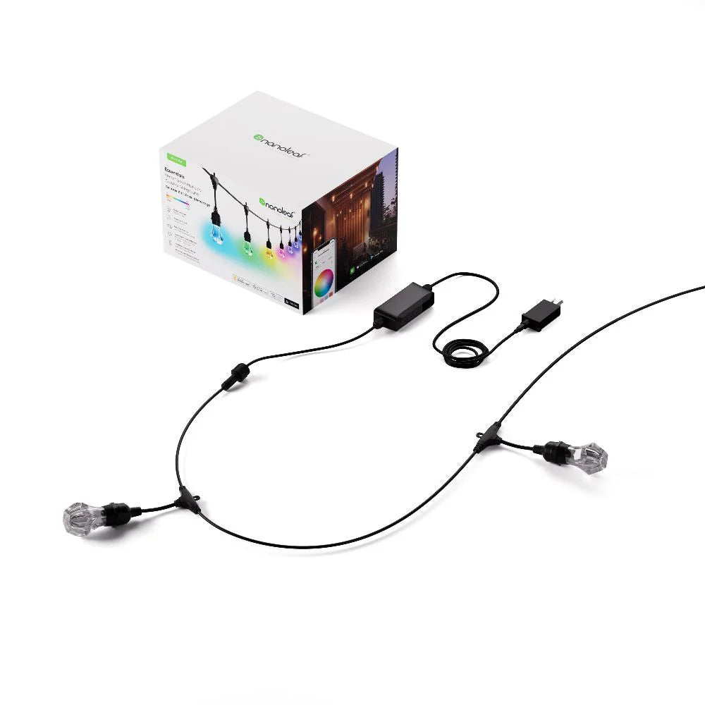 Nanoleaf Essentials Smart Multicolour Outdoor String Lights Smarter Kit (Matter compatible) - 15 m