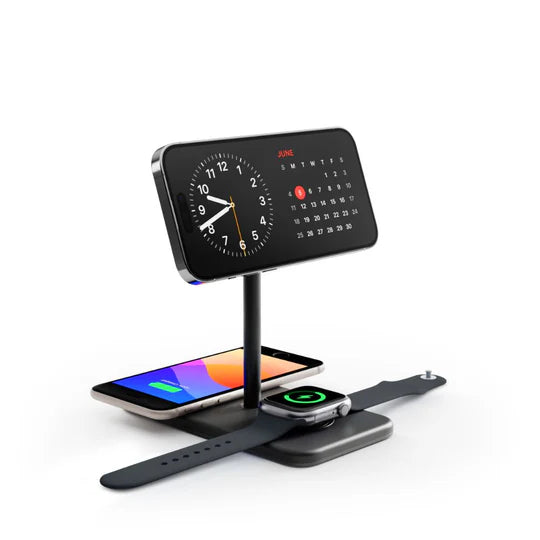 Twelve South HiRise 3 Deluxe – 3-in-1 MagSafe Charging Stand (Black)