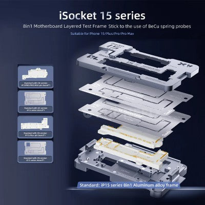 Qianli iSocket 8-in-1 Motherboard Test Fixture for iPhone 15 Series-2