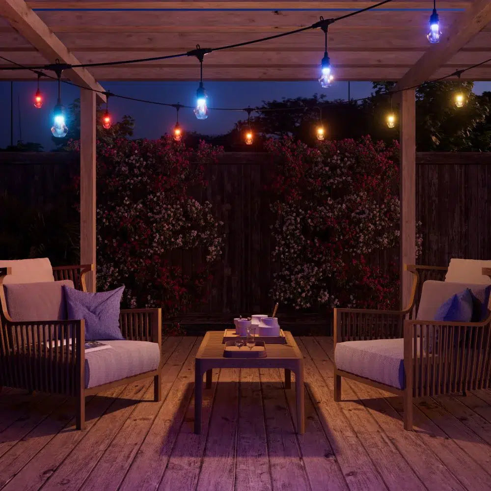 Nanoleaf Essentials Smart Multicolour Outdoor String Lights Smarter Kit (Matter compatible) - 30 m