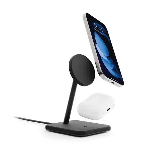 Twelve South HiRise 2 Deluxe 2-in-1 Qi2 Charger – Black