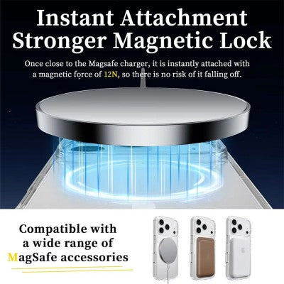 iPhone 17 Pro Max Hybrid Transparent MagSafe Case (Acrylic + TPU)