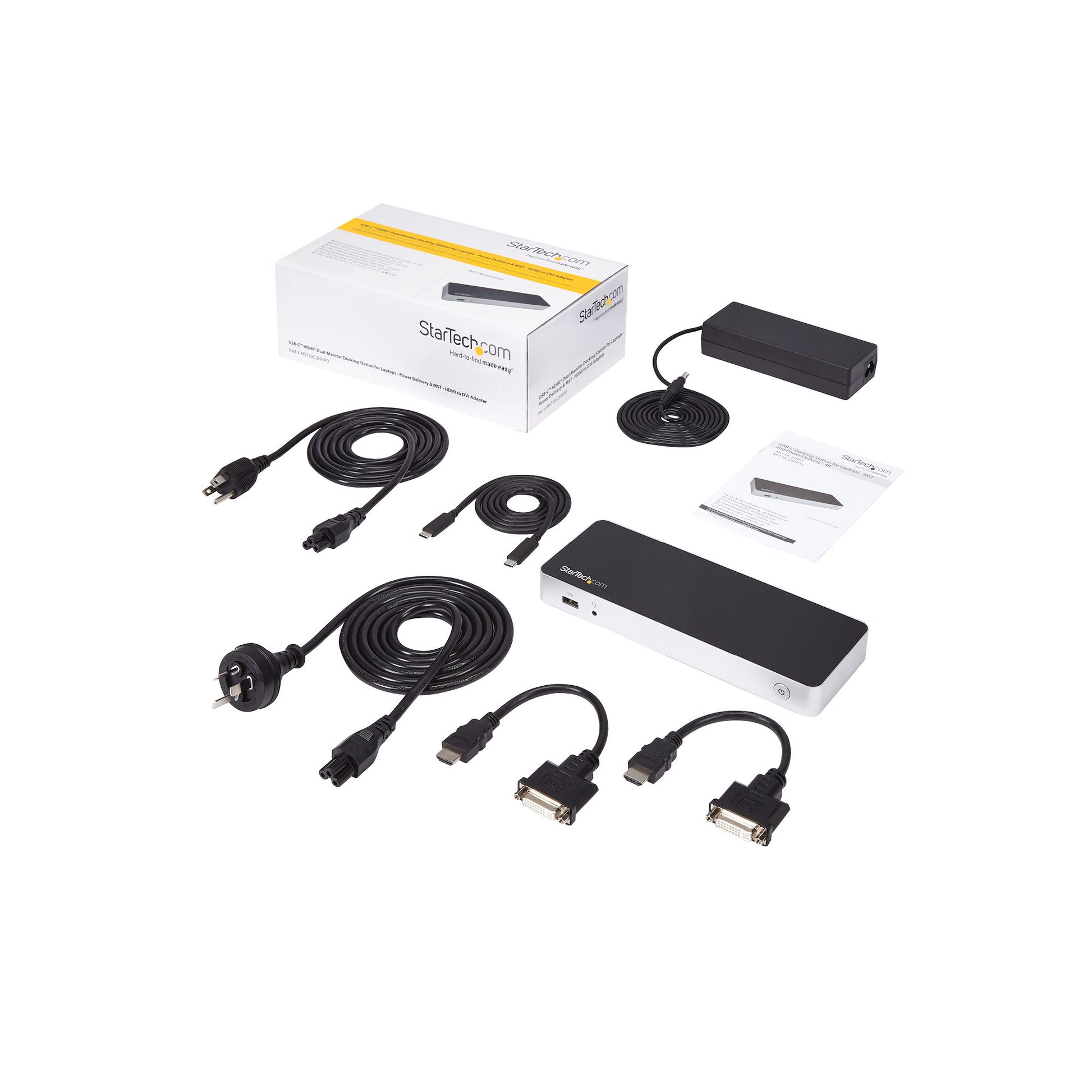 StarTech USB-C Dual Monitor Docking Station – HDMI & DVI, 60W Power Delivery-8