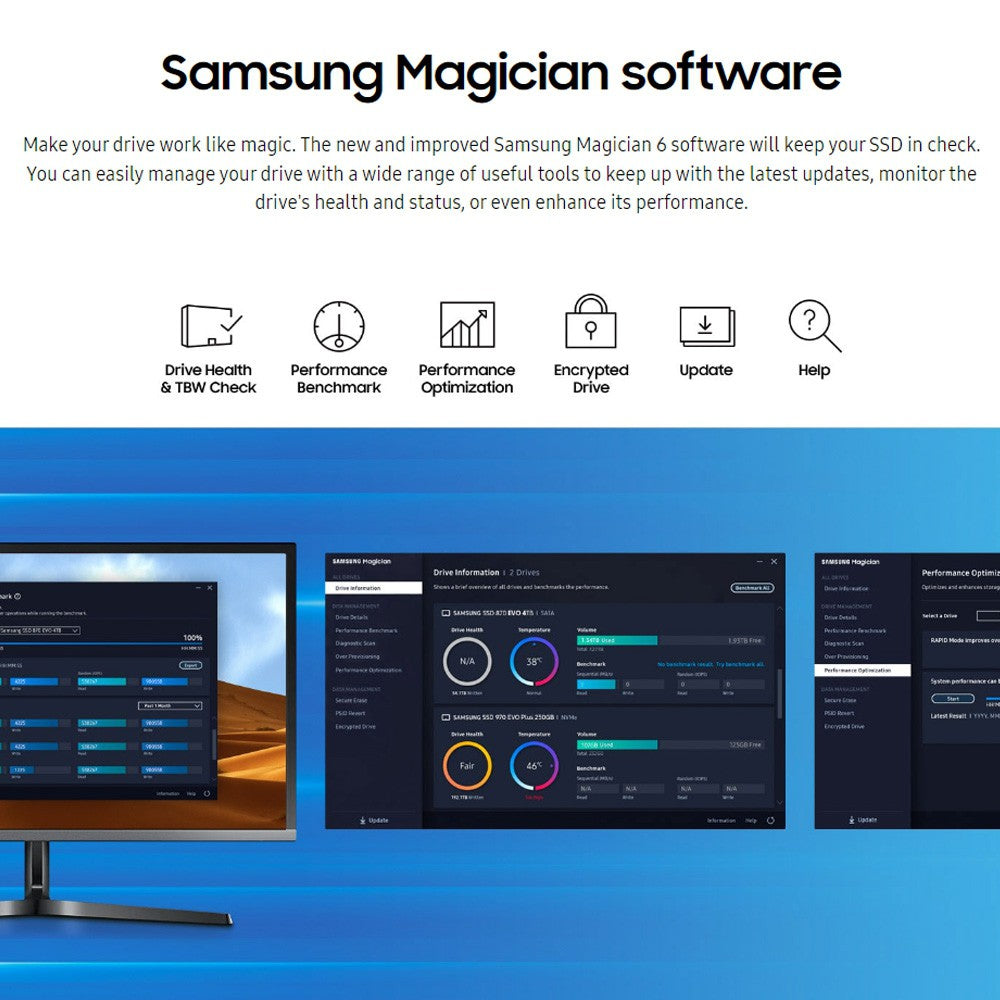 Samsung 2TB 870 EVO SATA III 2.5" SSD (MZ-77E2T0BW)