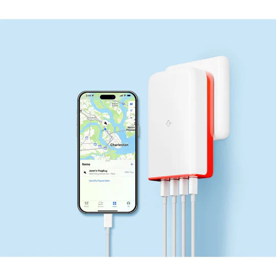 Twelve South PlugBug with Find My: Travel Charger – 120W