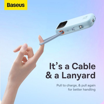 Baseus Qpow2 Dual-Cable Digital Display Fast Charge Power Bank 10000mAh 22.5W