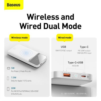 Baseus Magnetic Wireless Fast Charging Power Bank 10000mAh 20W