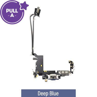 Original pulled charging port assembly designed for China-region iPhone variants.-3