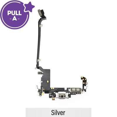 Original pulled charging port assembly designed for China-region iPhone variants.