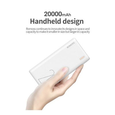 Romoss Simple20 20000mAh Super Fast Charge Power Bank-White