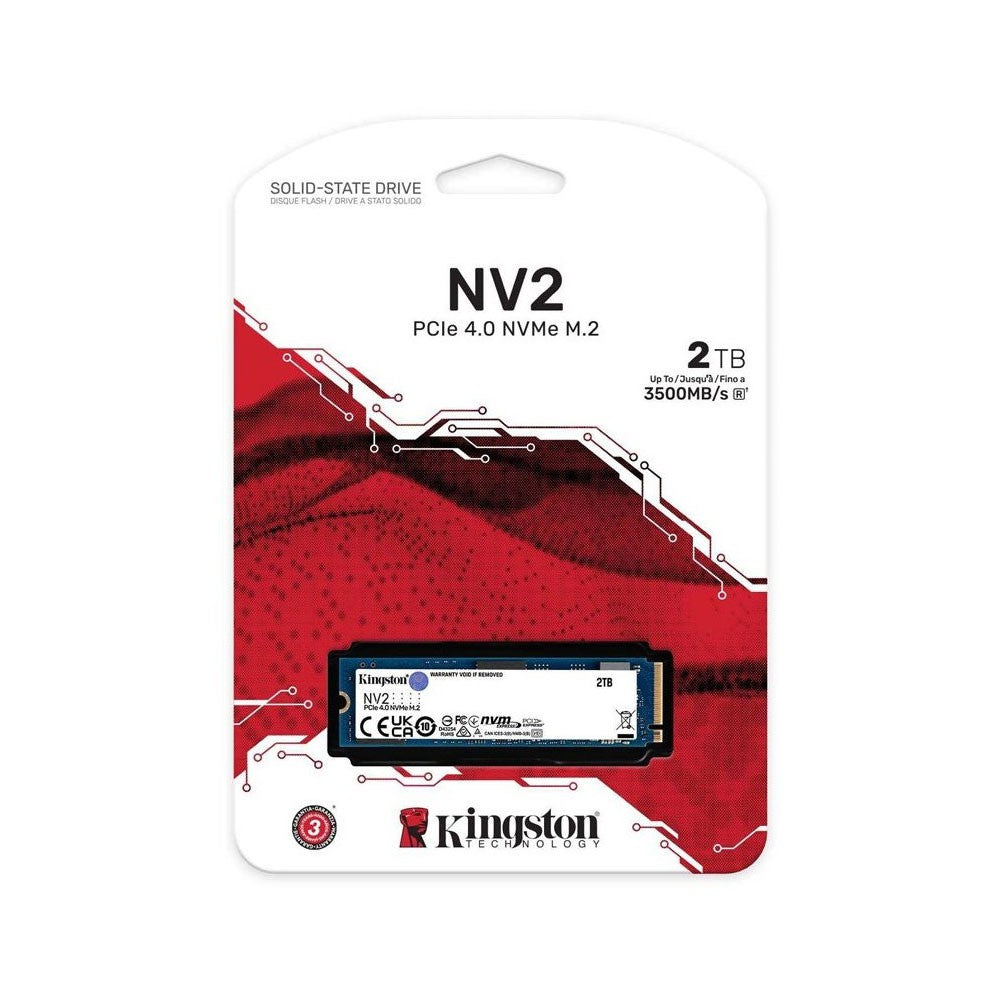 Kingston NV2 2TB NVMe M.2 2280 PCIe 4.0 x4 SSD (SNV2S/2000G)
