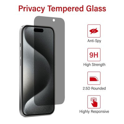 iPhone 17 Pro Privacy Tempered Glass Screen Protector