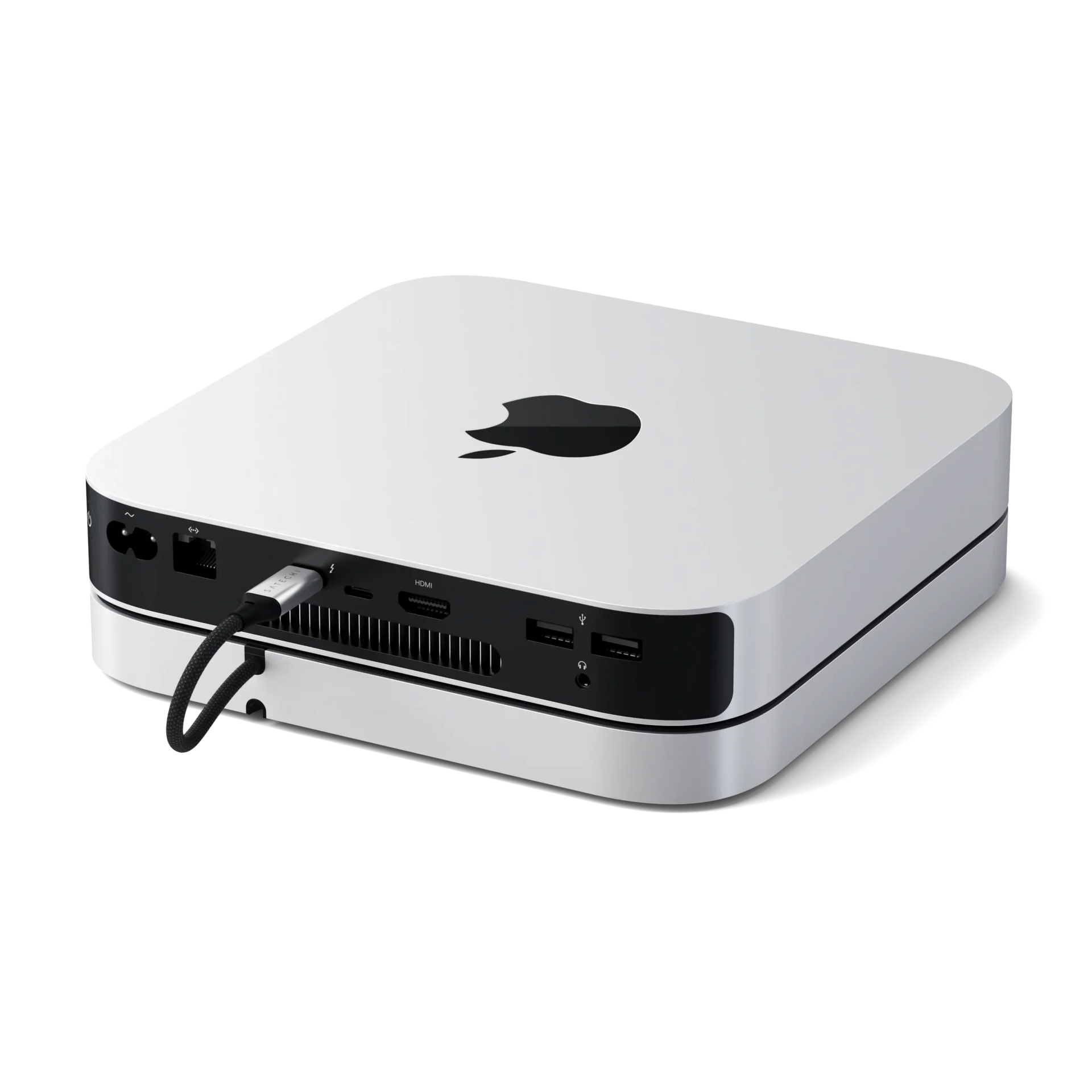 Satechi Aluminium Stand & Hub For Mac Mini M1-M2/ Studio With NVMe SSD Enclosure
