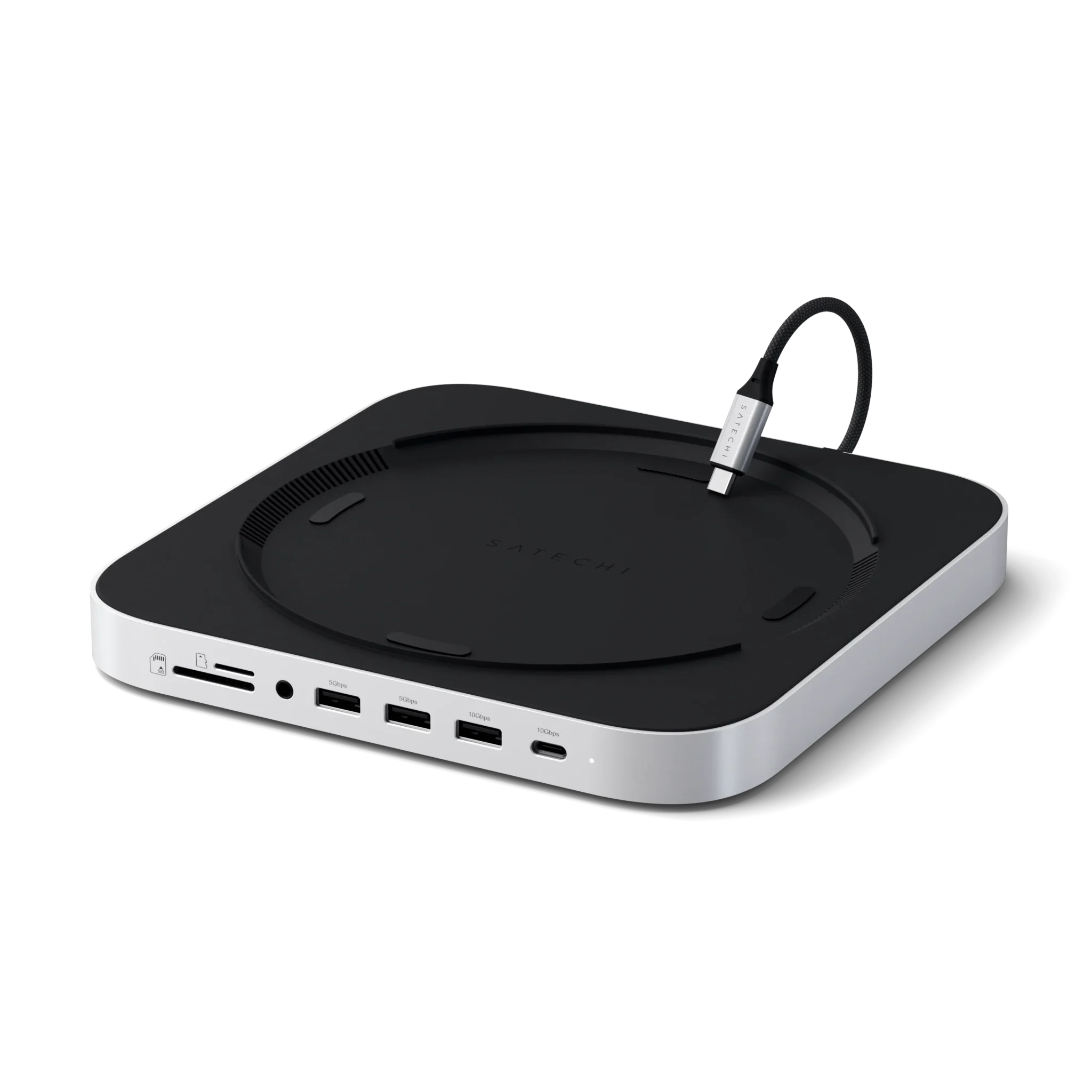 Satechi Aluminium Stand & Hub For Mac Mini M1-M2/ Studio With NVMe SSD Enclosure