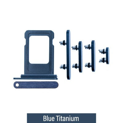 Single SIM Card Tray & Side Button Set for iPhone 15 Pro / iPhone 15 Pro Max-1