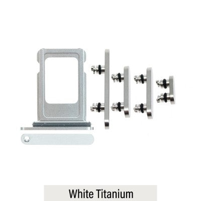 Single SIM Card Tray & Side Button Set for iPhone 15 Pro / iPhone 15 Pro Max-2