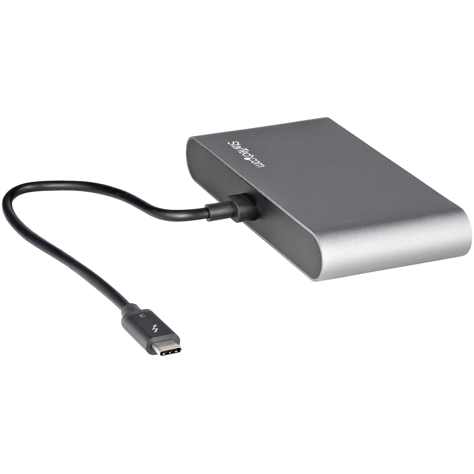Dual-Monitor Thunderbolt Mini Dock – 4K 60Hz HDMI Portable Dock with Gigabit Ethernet-3