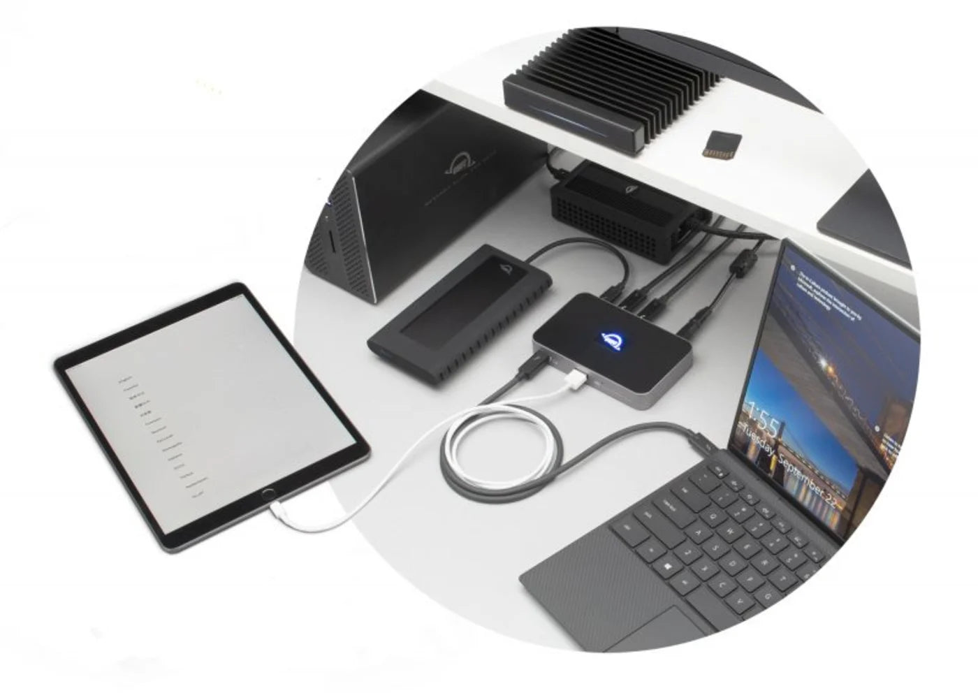 OWC Mercury Elite Pro Dual with 3-Port Hub OWC