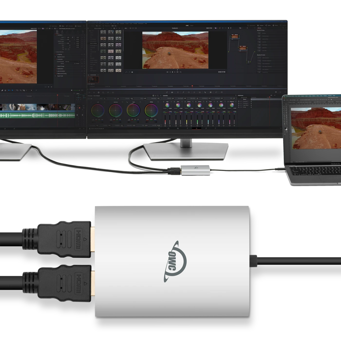 OWC USB-C Dual HDMI® 4K Display Adapter OWC