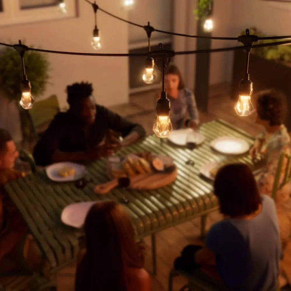 Nanoleaf Essentials Smart Multicolour Outdoor String Lights Smarter Kit (Matter compatible) - 30 m