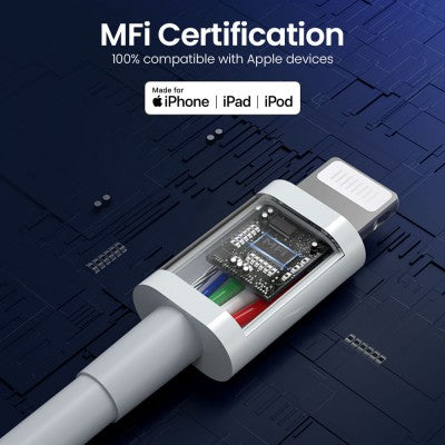 MOVE SPEED 3A USB-A to Lightning Charging Cable 1.2m
