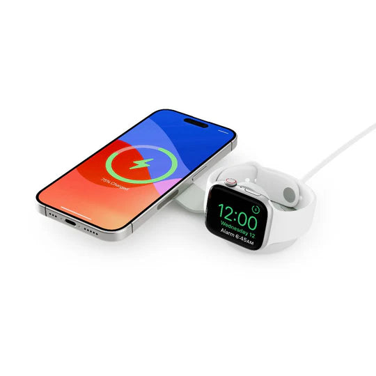 Twelve South ButterFly SE 2-in-1 Qi2 Travel Charger – White
